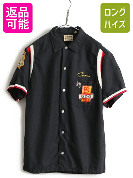 楽天市場】希少 黒 50s 60s ビンテージ □ HILTON バック プリント 