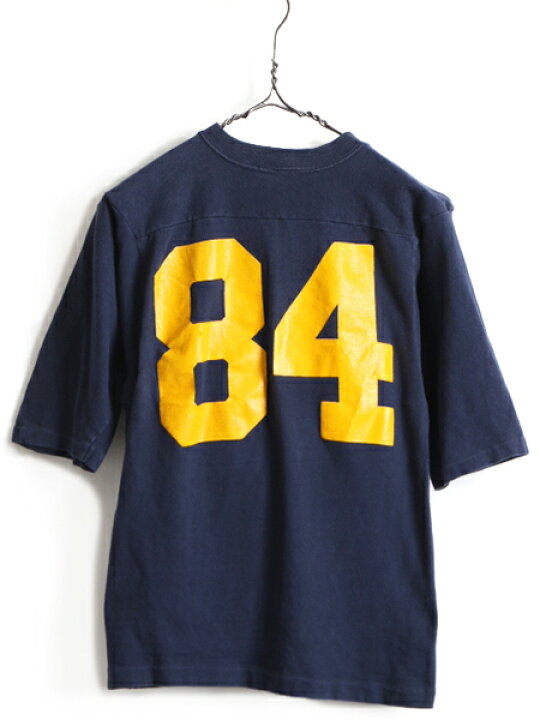 楽天市場】70s USA製 希少サイズ S □ チャンピオン NAVY プリント  