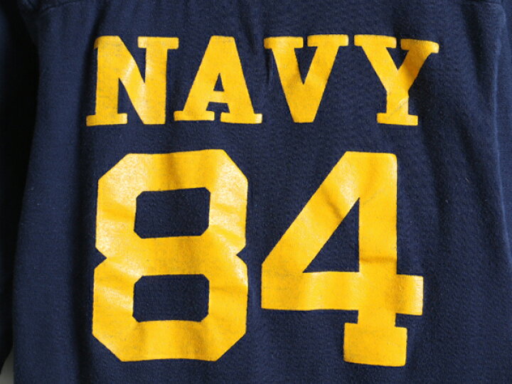 楽天市場】70s USA製 希少サイズ S □ チャンピオン NAVY プリント  