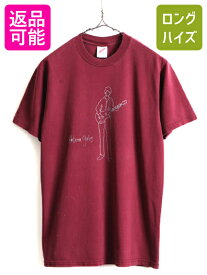 【4/25 24h限定 500円OFF&P8倍!!】 90s USA製 ■ Rebecca Gates 両面 プリント 半袖 Tシャツ ( メンズ レディース M )古着 90年代 バンドT ロックT The Spinanes バーガンディ| 古着 中古 90's アメリカ製 プリントT プリントTシャツ バンドTシャツ バンT ロックTシャツ ク