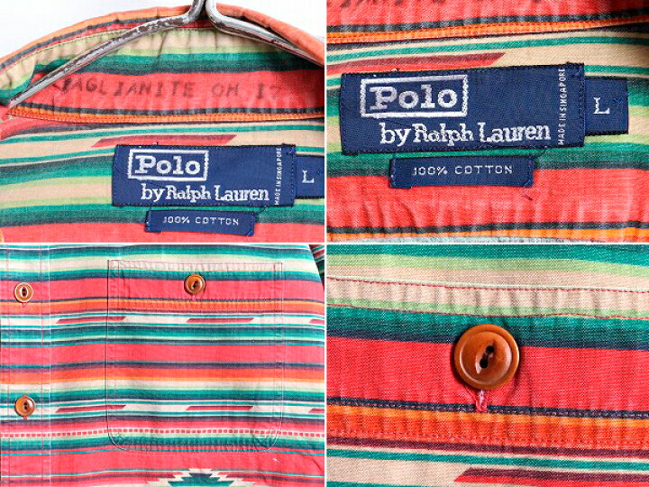 楽天市場】90s オールド □ POLO ポロ ラルフローレン ネイティブ 