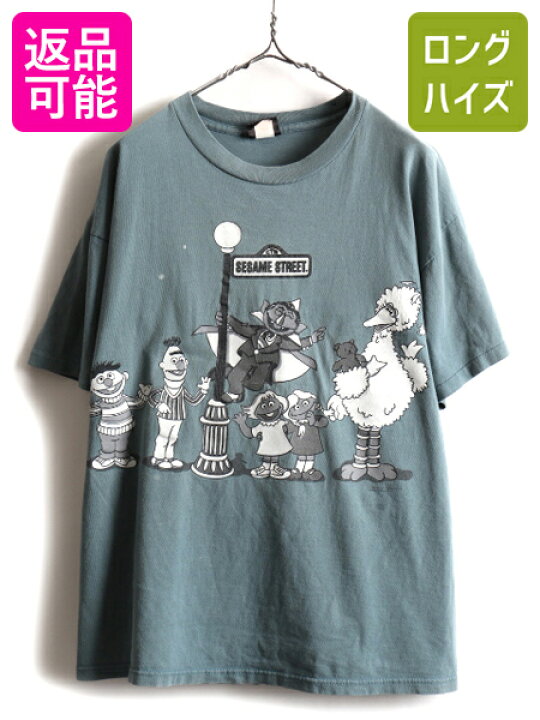 楽天市場】90s USA製 ☆ セサミストリート 両面 キャラクター プリント 