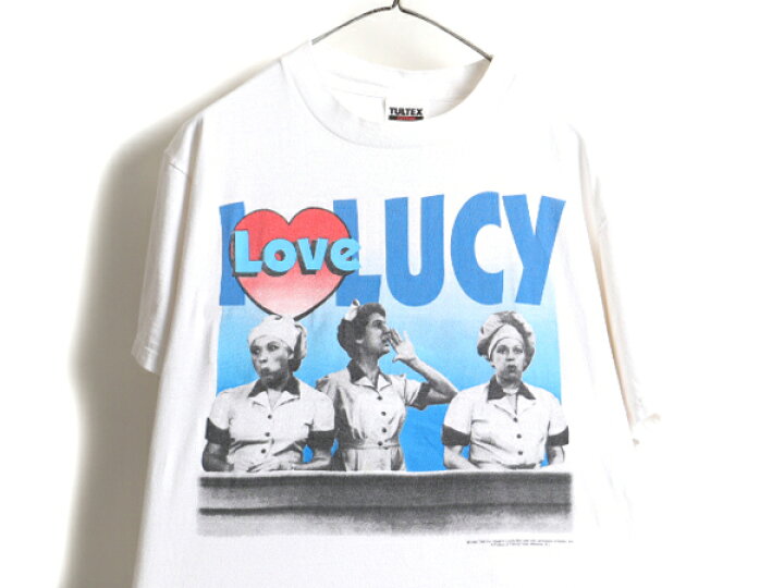 楽天市場】90s ☆ I LOVE LUCY プリント 半袖 Tシャツ ( メンズ L 