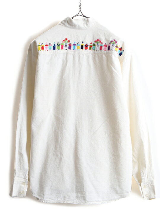 楽天市場】70s ビンテージ □ メキシカン ハンドステッチ 刺繍 長袖 