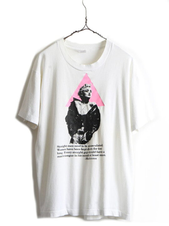 楽天市場】90s USA製 ☆ マドンナ プリント 半袖 Tシャツ ( メンズ L  