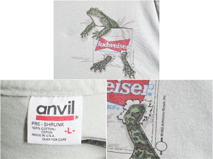 楽天市場】90s USA製 ☆ バドワイザー 両面 プリント 半袖 Tシャツ 