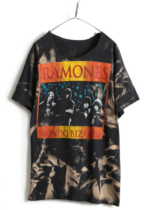 楽天市場】90s カットオフ ☆ RAMONES 両面 プリント 半袖 Tシャツ 