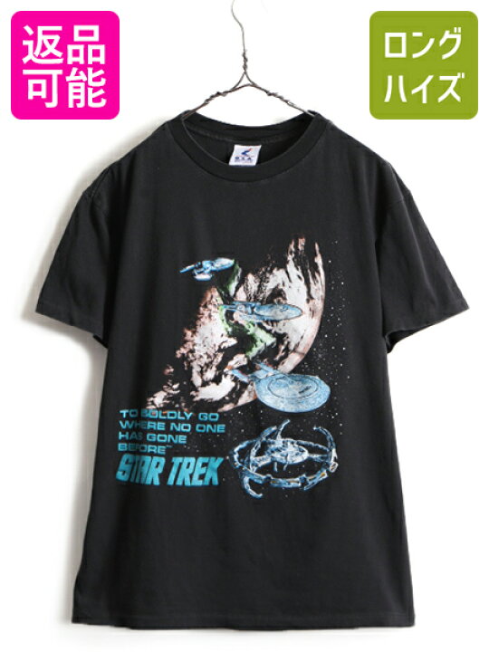楽天市場】90s USA製 人気 黒 ☆ スタートレック プリント 半袖 T 