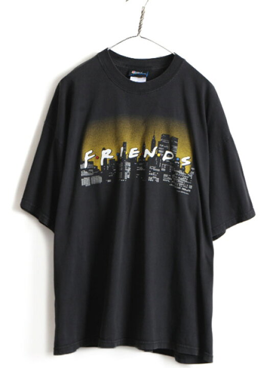 楽天市場】90s 大きいサイズ XXL 人気 黒 ☆ フレンズ プリント 半袖 T 