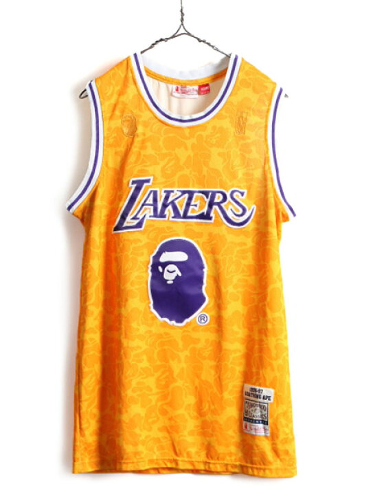 楽天市場】□ A BATHING APE x ミッチェル&ネス NBA レイカーズ タンク 