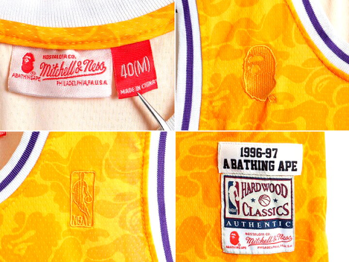 楽天市場】□ A BATHING APE x ミッチェル&ネス NBA レイカーズ タンク 