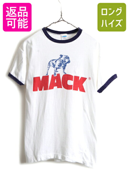 楽天市場】70s USA製 □ チャンピオン MACK TRUCK 染み込み プリント 