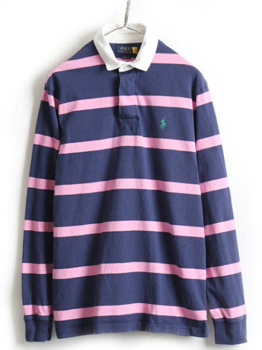 楽天市場】□ POLO ポロ ラルフローレン ボーダー 長袖 ラガーシャツ 