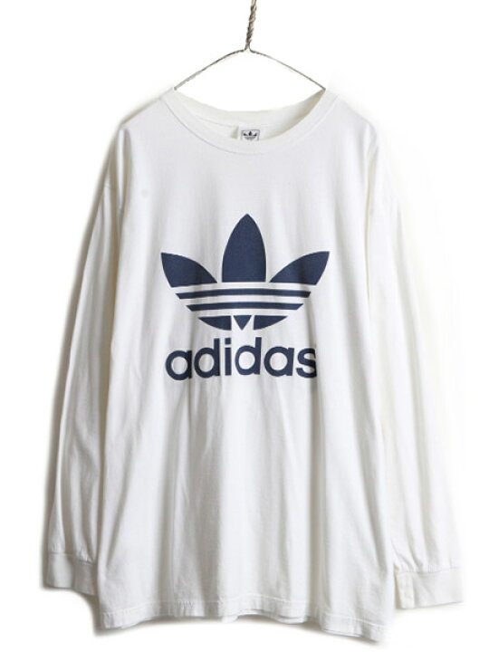 楽天市場】90s □ アディダス トレフォイル 両面 プリント 長袖 T 