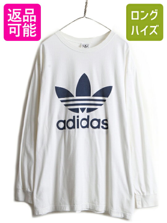 楽天市場】90s □ アディダス トレフォイル 両面 プリント 長袖 T 