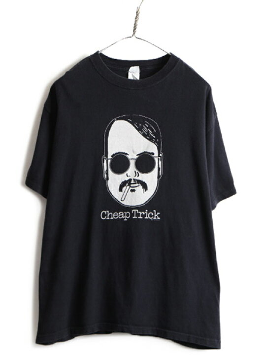 楽天市場】00s 人気 黒 ☆ チープトリック プリント 半袖 Tシャツ 