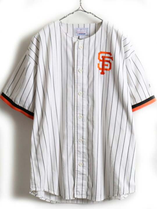 楽天市場】MLB オフィシャル □ STARTER ジャイアンツ ストライプ 半袖 