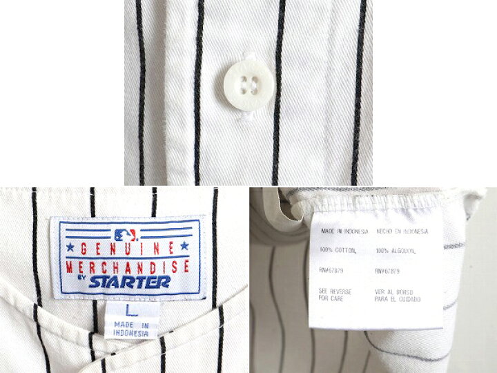 楽天市場】MLB オフィシャル □ STARTER ジャイアンツ ストライプ 半袖 