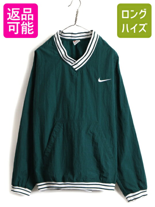 楽天市場】90s □ NIKE Vネック プルオーバー ナイロン ジャケット 