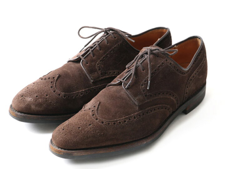 楽天市場】英国製 □ CROKETT＆JONES 本革 スエード レザー ウイング 