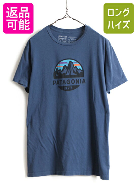 楽天市場 Usa製 パタゴニア ロゴ プリント 半袖 Tシャツ メンズ L 古着 Patagonia アウトドア ロゴt プリントtシャツ スリムフィット 青 紺 中古 アメリカ製 プリントt ロゴtシャツ 半袖tシャツ カットソー オーガニックコットン クルーネック Slim Fit ブルー