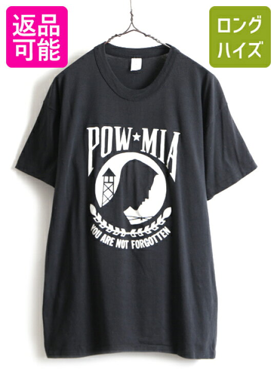 楽天市場】80s USA製 大きいサイズ XL □ POW MIA プリント 半袖 T 