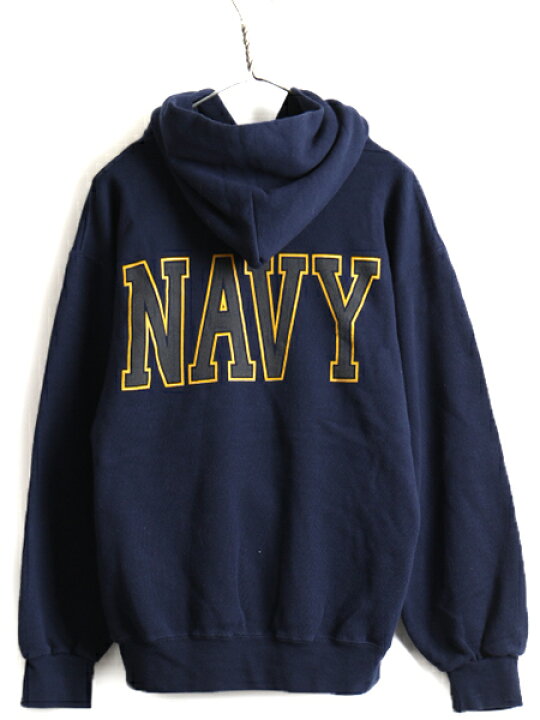 楽天市場】90s USA製 □ US NAVY 両面 プリント スウェット フード  