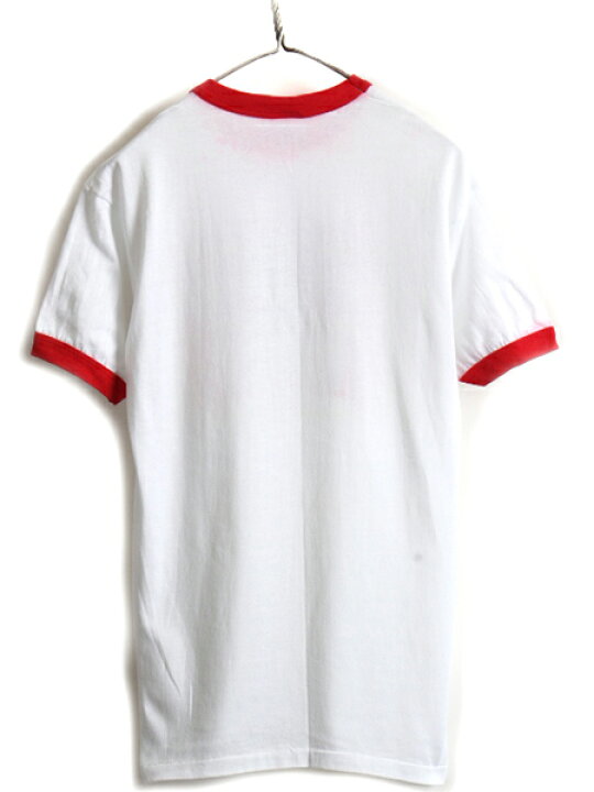 楽天市場】80s USA製 □ バドワイザー プリント 半袖 リンガー Tシャツ 