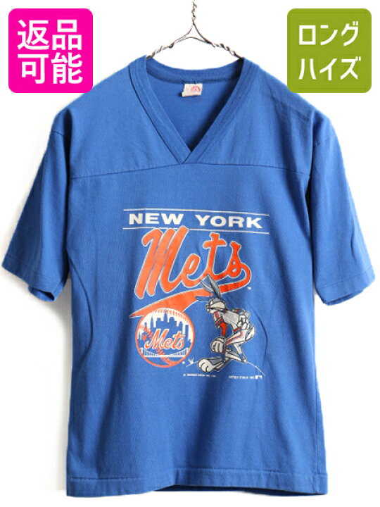 楽天市場】80s USA製 ワーナー バックバニー MLB メッツ プリント 半袖 フットボール Tシャツ ( メンズ レディース XS 程) 80年代 キャラクター 青| 中古 古着 80's キッズ XL ビンテージ プリントTシャツ プリントT ルーニー テューンズ キャラT アニメ アメキャラ