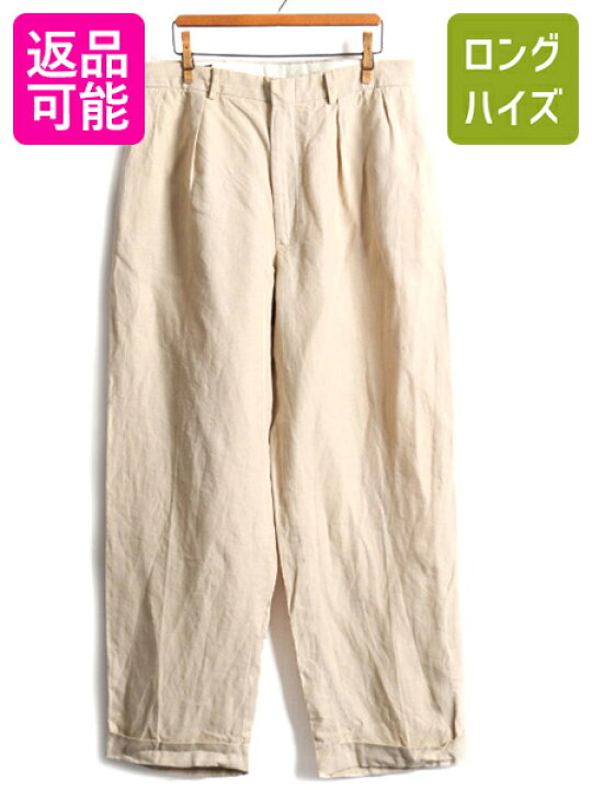 楽天市場】高級 100% リネン □ POLO ポロ ラルフローレン 2タック 