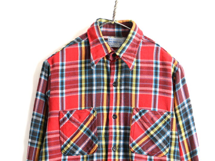 楽天市場】70s ビンテージ □ BIG MAC チェック 長袖 ヘビー  