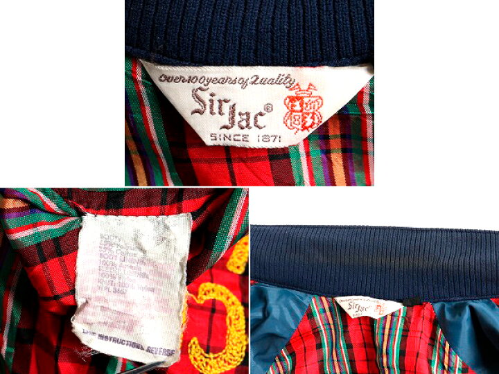 楽天市場】70s ビンテージ □ Sir Jac チェーンステッチ 刺繍 スイング 