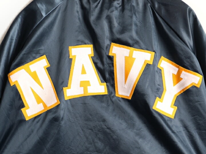 楽天市場】90s USA製 大きいサイズ XL □ US ネイビー 刺繍 ナイロン  