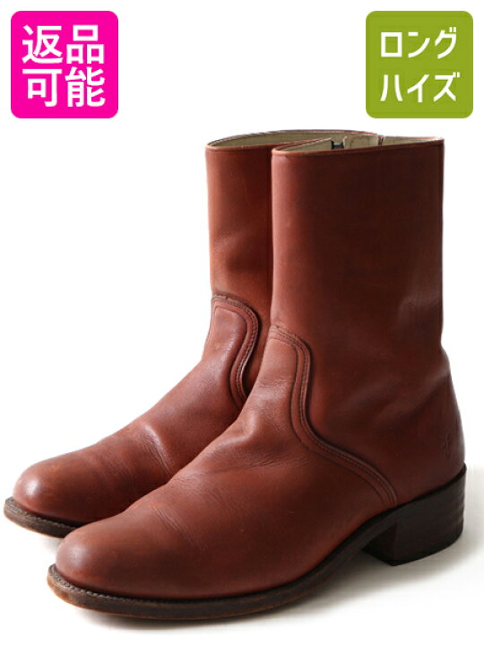 楽天市場】80s USA製 ビンテージ □ FRYE 本革 レザー サイドジップ 