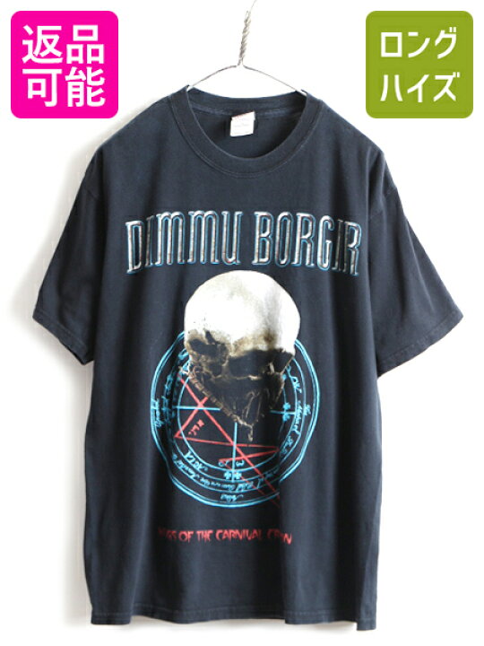 楽天市場】00s 人気 黒 □ ディム ボルギル 両面 プリント 半袖 T 