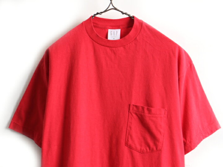 楽天市場】90s USA製 旧タグ □ OLD GAP ポケット付き 半袖 Tシャツ 