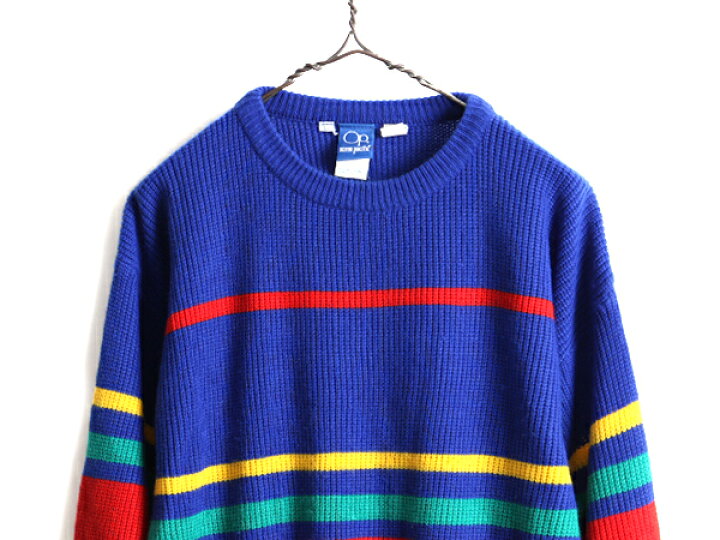 楽天市場】90s □ OP オーシャンパシフィック ボーダー アクリル 長袖 