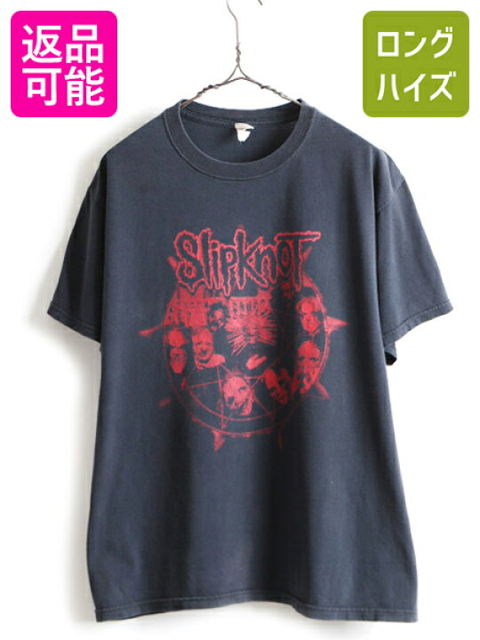 楽天市場】00s 人気 黒 □ Slipknot スリップノット プリント 半袖 T  