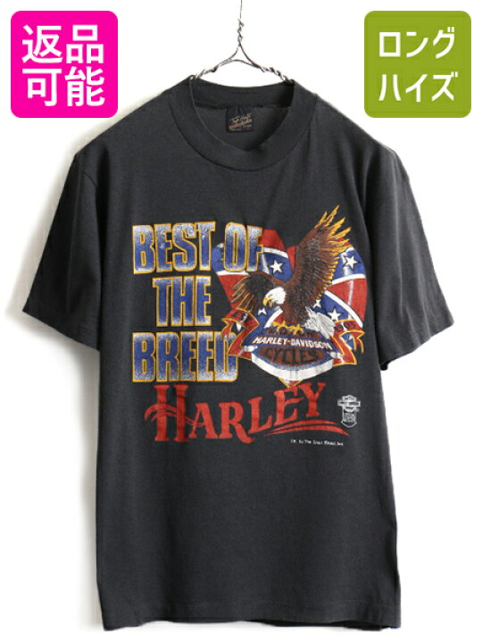 楽天市場】80s USA製 人気 黒 □ ハーレー ダビットソン プリント 半袖 