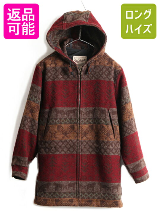 楽天市場】90s USA製 希少サイズ S □ ウールリッチ ネイティブ 総柄 