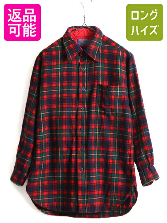 楽天市場】70s USA製 □ ペンドルトン チェック 長袖 ウール シャツ  