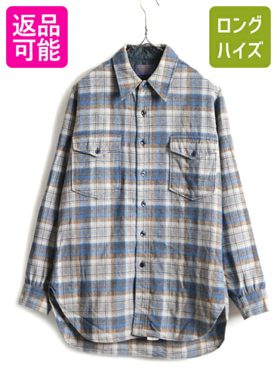楽天市場】70s USA製 □ ペンドルトン チェック 長袖 ウール シャツ 