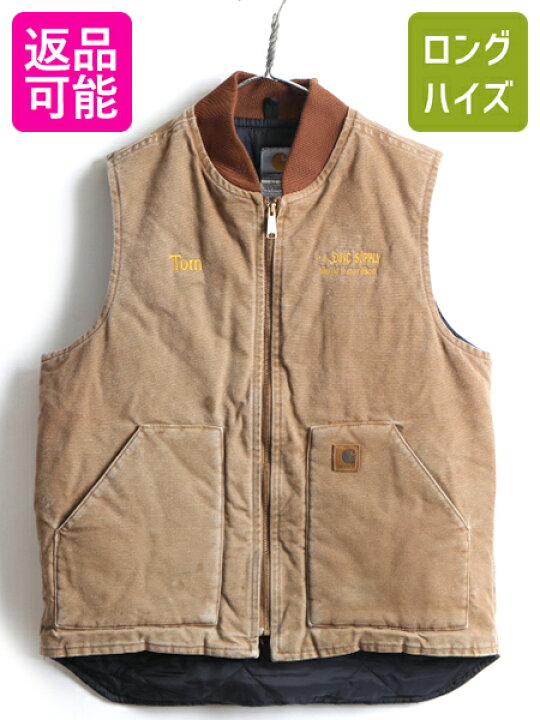 楽天市場】90s メキシコ製 オールド □ カーハート 中綿 ダック ベスト 