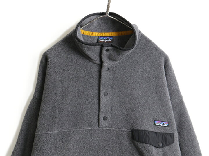 patagonia パタゴニア スナップT フリース 2XL オレンジ グレー