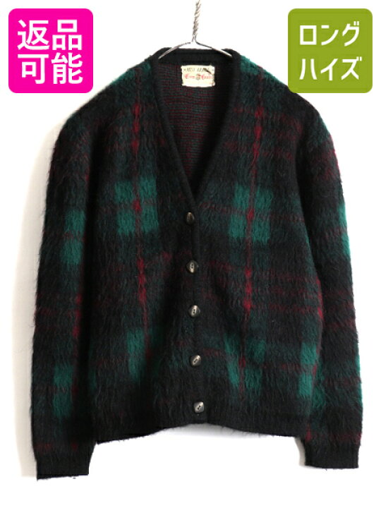 楽天市場】60s ビンテージ 25% モヘア ☆ MISS ARROW チェック 長袖  