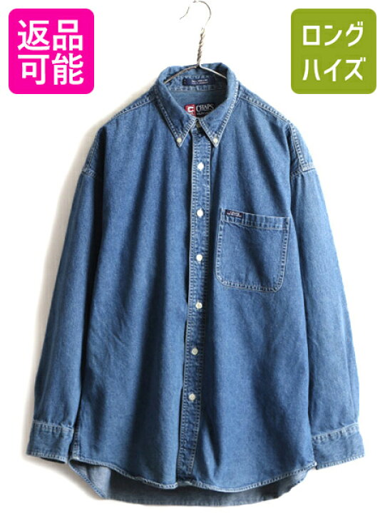 楽天市場】90s □ CHAPS ラルフローレン ボタンダウン 長袖 デニム 
