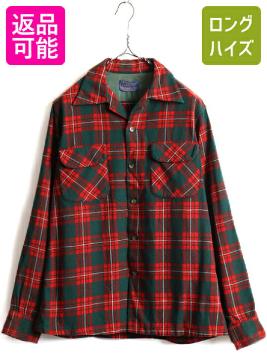 pendleton ウール ボードシャツ チェック USA製 ビンテージ 黒