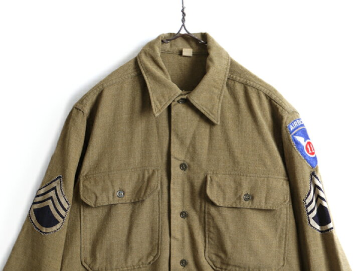 楽天市場】40s ビンテージ □ 米軍実物 US ARMY 長袖 ウール シャツ 