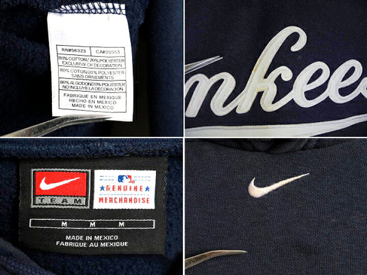 楽天市場】00s □ MLB TEAM NIKE NY ヤンキース スウェット フード 