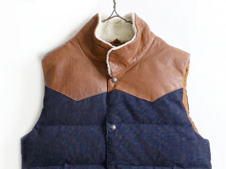 楽天市場】□ SCOTCH&SODA 本革 レザー x コーデュロイ ダウン ベスト 